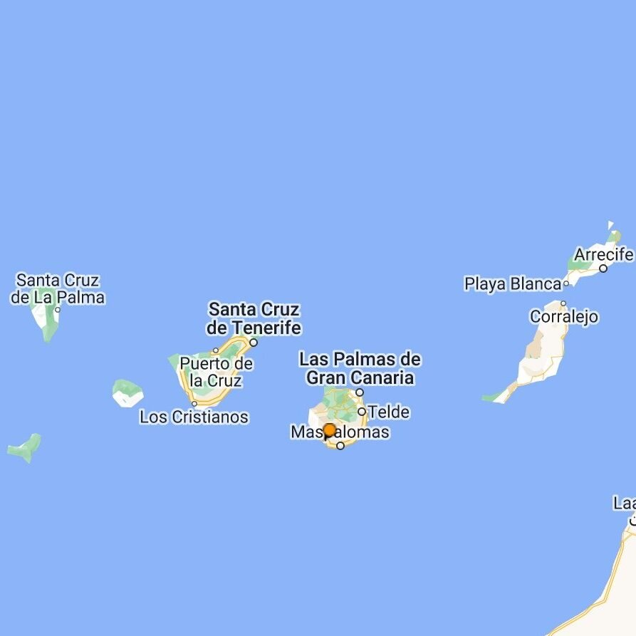 Travel map of Canary Islands