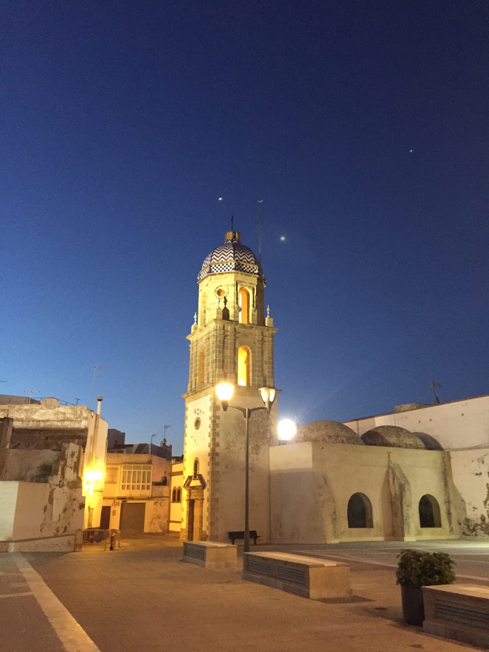 Rota Spain at night